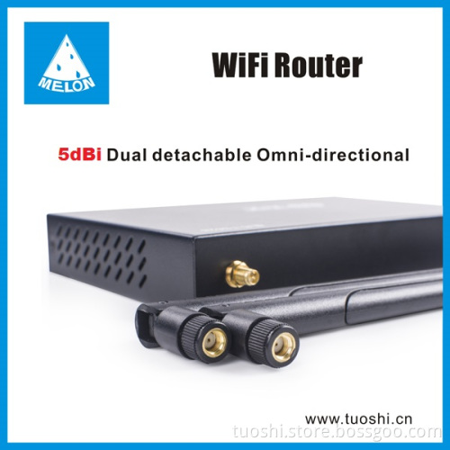 Metal case 300Mbps usb wifi router with detachabel dual omni antenna 7dbi Melon R628